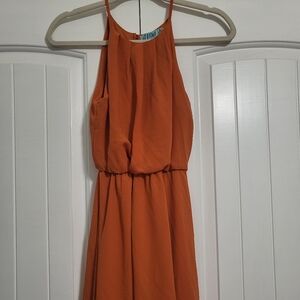Adorable rustic orange boutique dress ×small